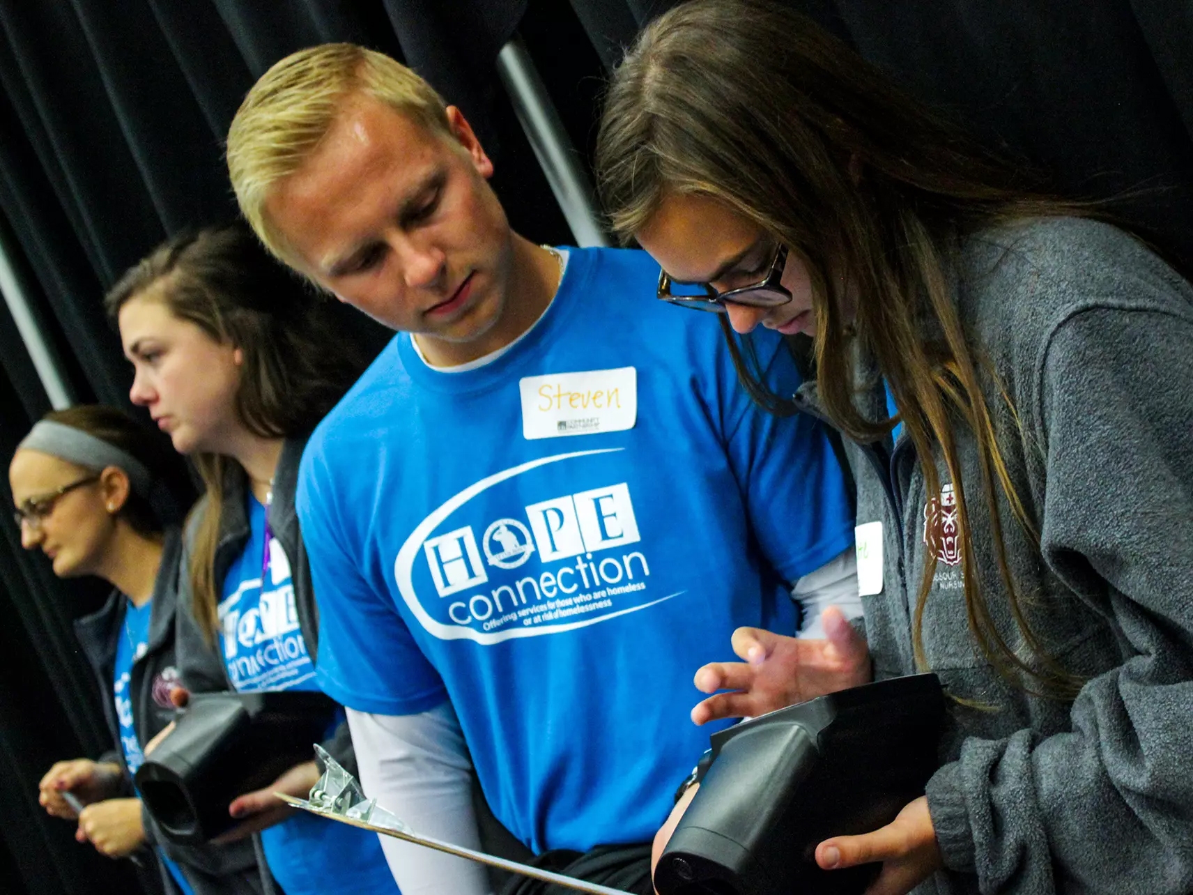 Volunteers with multiple Spot Vision Screeners